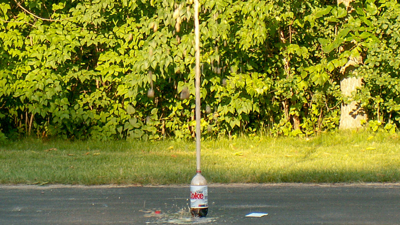 A Mentos and Coke reaction