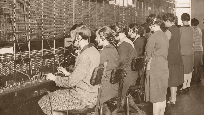 Telephone operator room