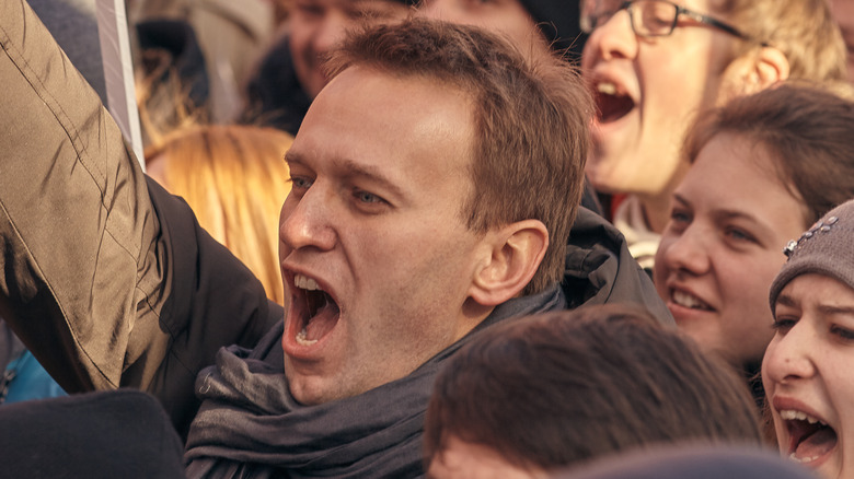 Alexei Navalny at a rally