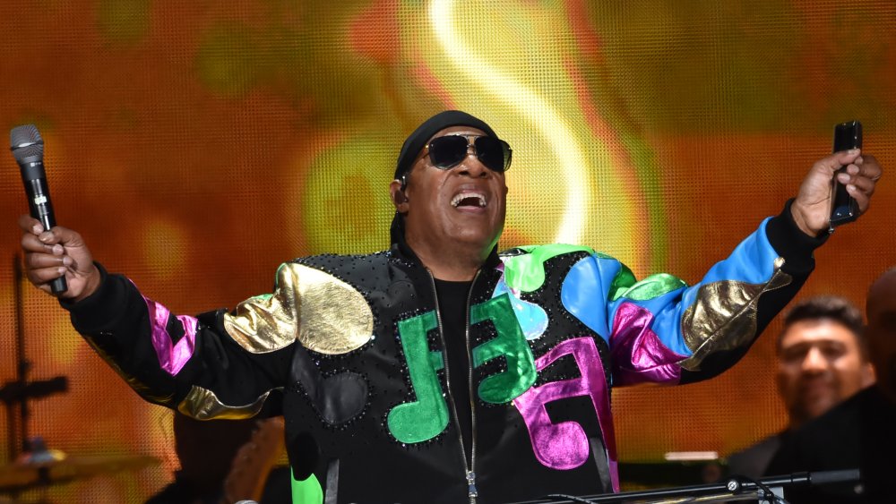 Stevie Wonder performs at Hyde Park in London in 2019