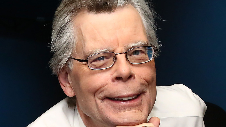 Stephen King smiling