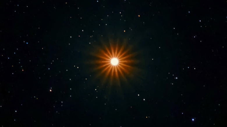 Betelgeuse star visible in space