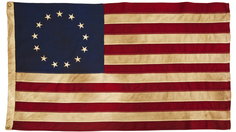 Original American flag with 13 stars