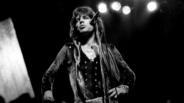 Mick Jagger performing