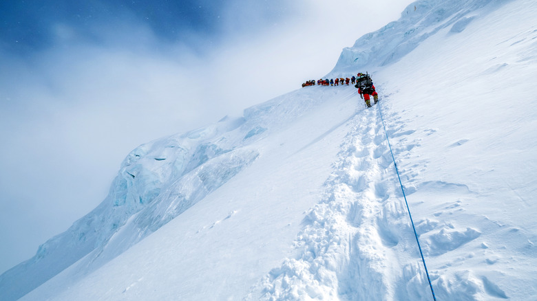 Climber's on Mount Everest 