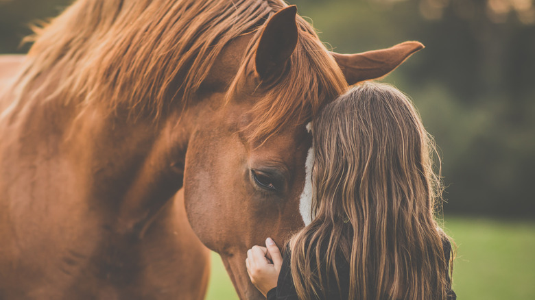 Child with horse