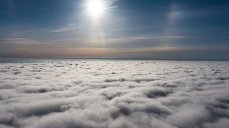 Clouds above the sea