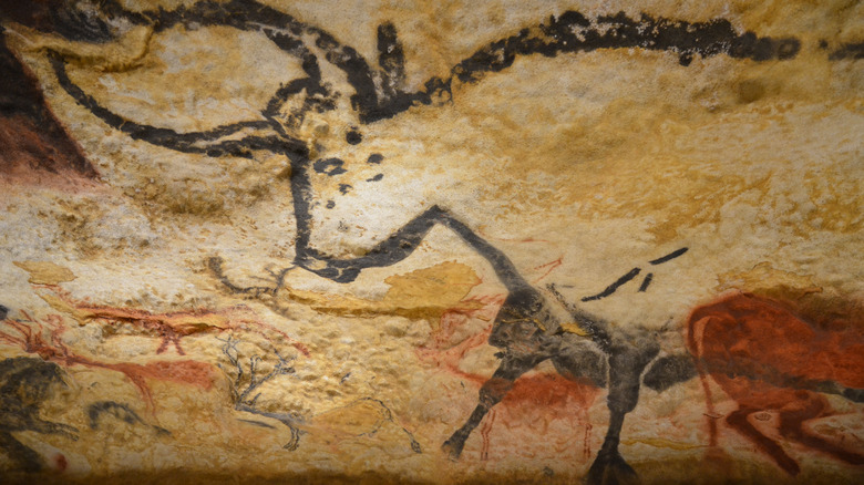 Lascaux Cave Bull Cave Painting 