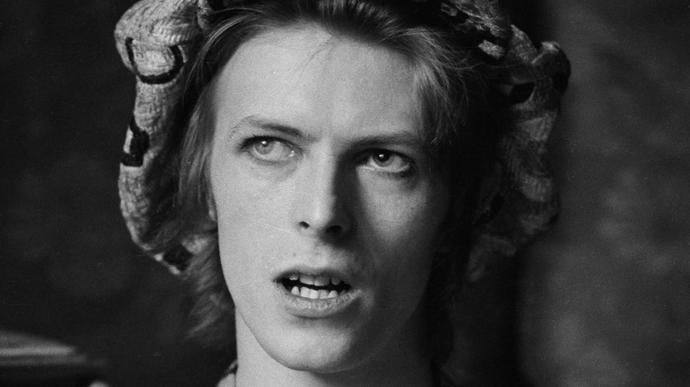 David Bowie in cap