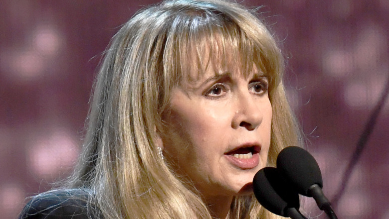 Stevie Nicks with microphone