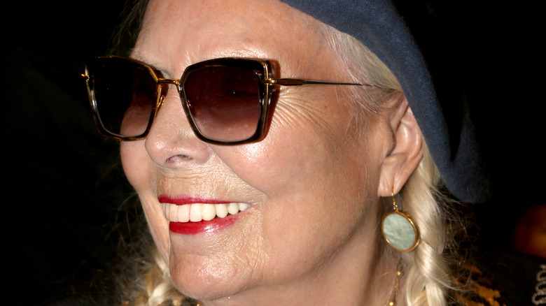 Joni Mitchell smiling