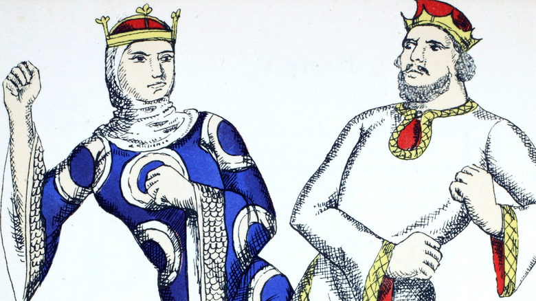 Empress Matilda and King Stephen put their dukes up
