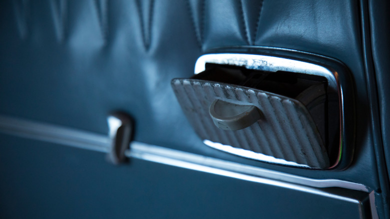 Ashtray on old plane