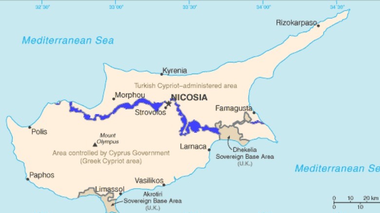 Map of Cyprus