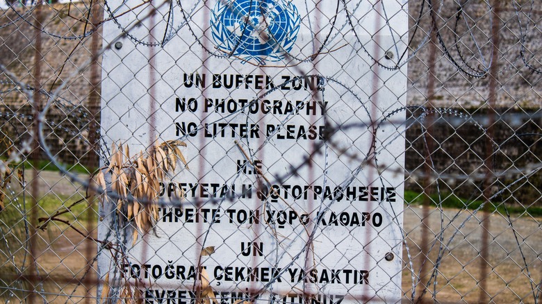 UN buffer zone sight Cyprus