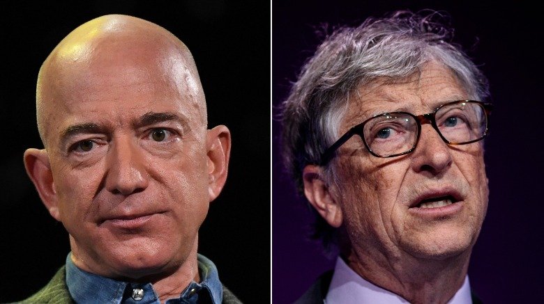 Jeff Bezos and Bill Gates