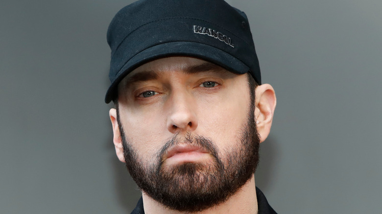 Eminem scowling