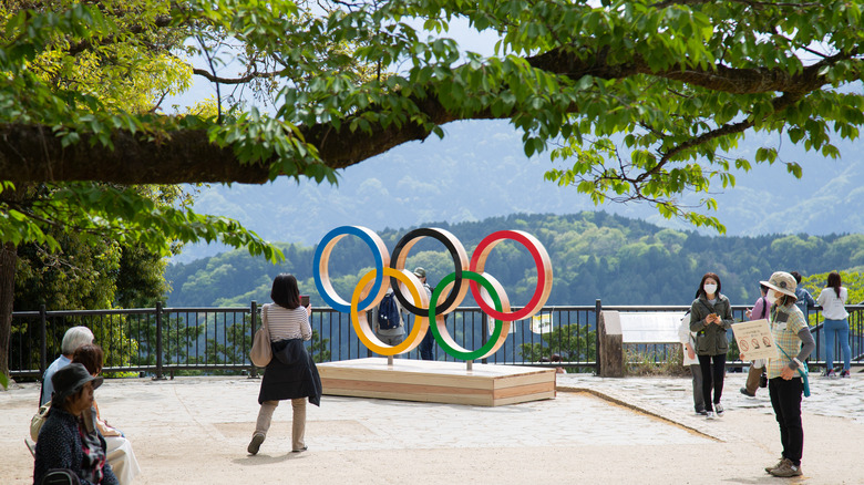 Olympic symbol in Japan