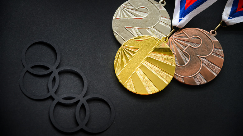 Olympic medals and rings