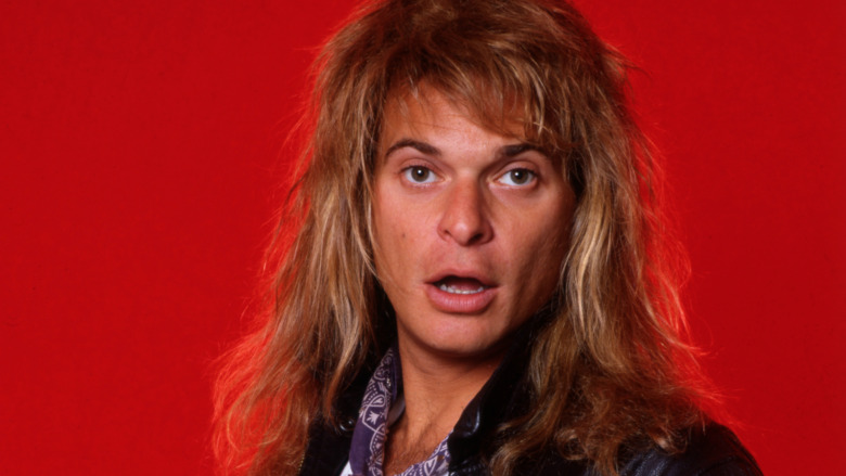 David Lee Roth with mouth open