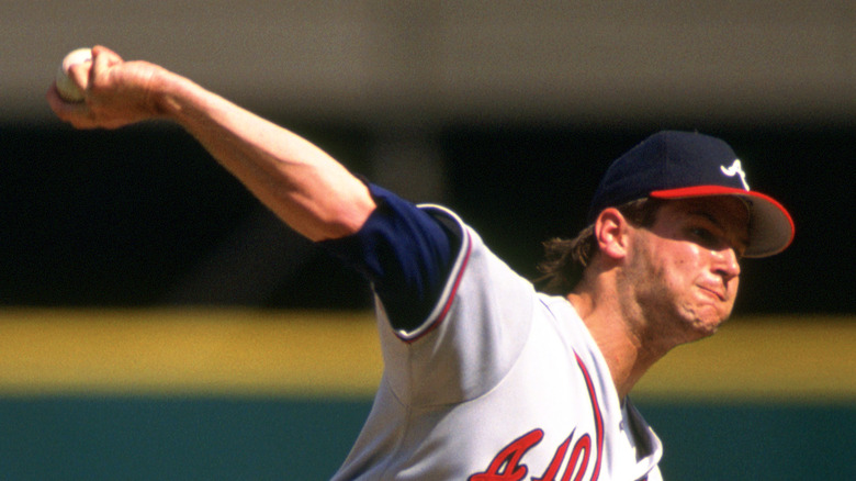 Mark Wohlers on the mound