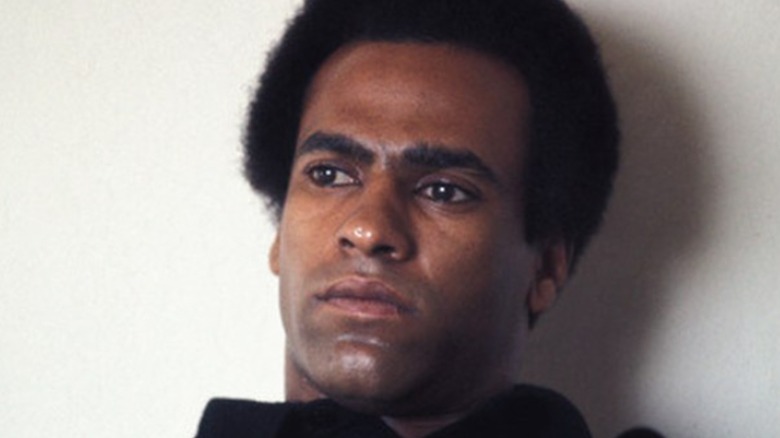 Huey P Newton looking pensive