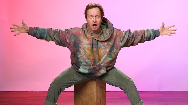 Pauly Shore Richard Simmons style pose