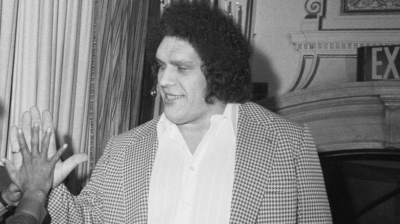 Andre the Giant smiling