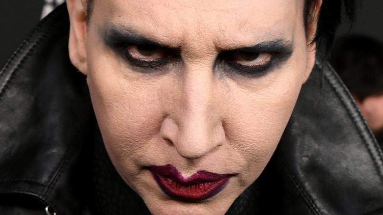 marilyn manson scowling 