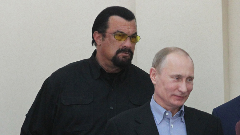 Steven Seagal and Vladimir Putin