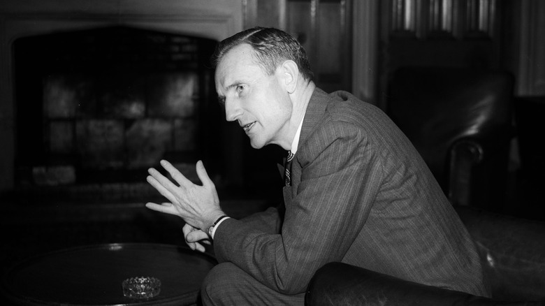 John D. Rockefeller III sitting