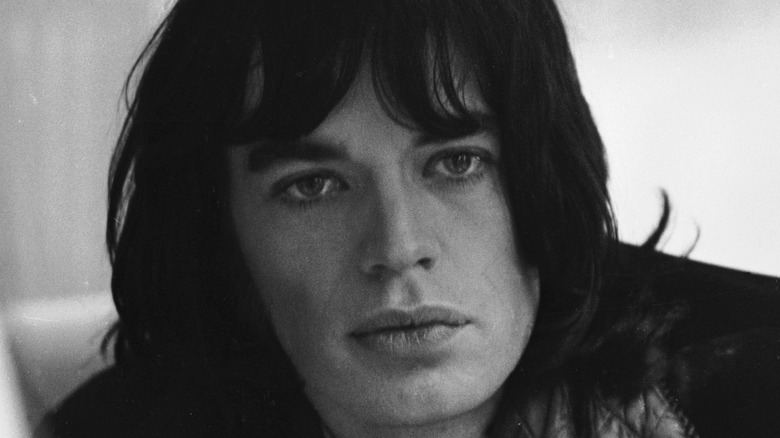 Mick Jagger with bangs