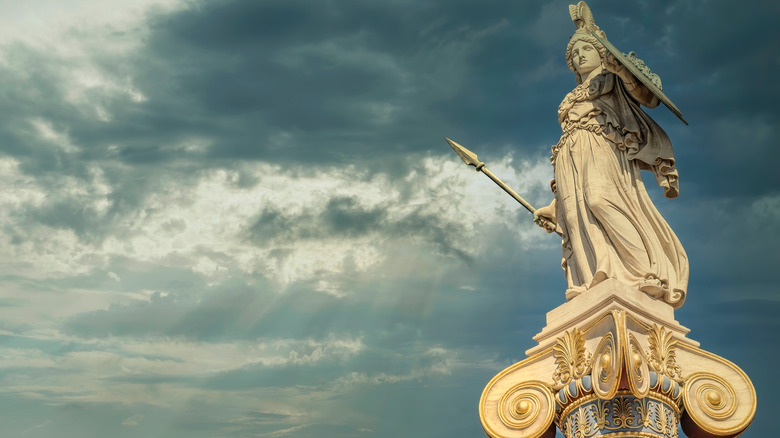 Statue of goddess Minerva 