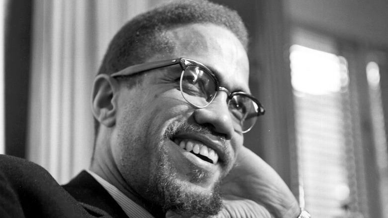 Malcolm X smiling