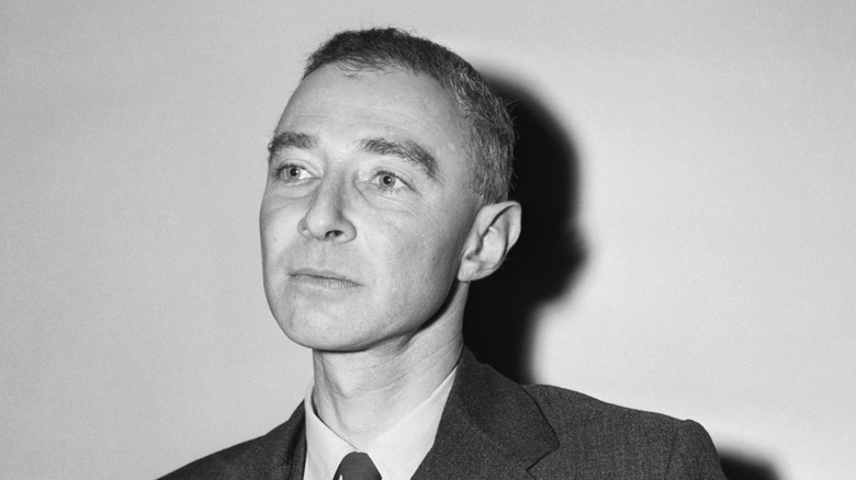 J. Robert Oppenheimer looking side