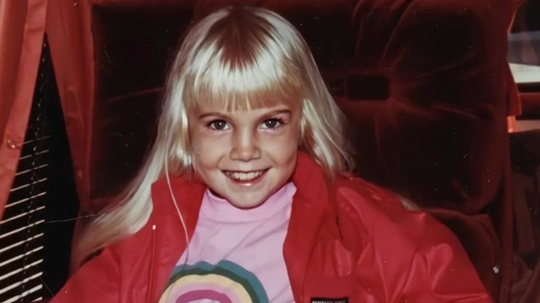 Heather O'Rourke in red jacket