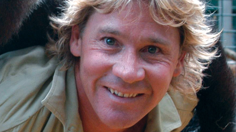 Steve Irwin close up smiling