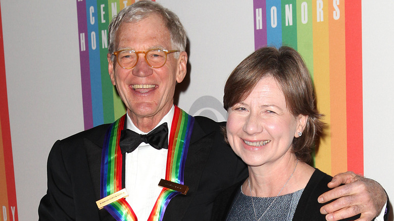 David Letterman with wife Regina Lasko