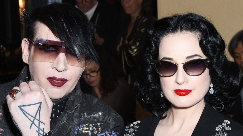 Marilyn Manson and Dita Von Teese in 2019