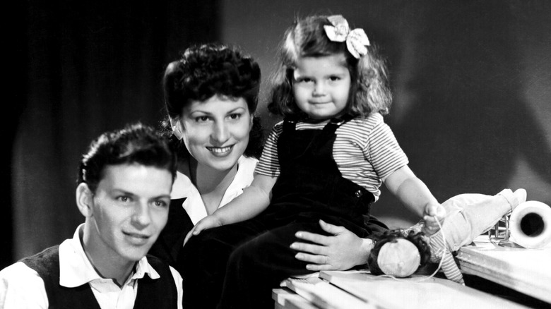 Frank Sinatra with wife Nancy and daughter Nancy