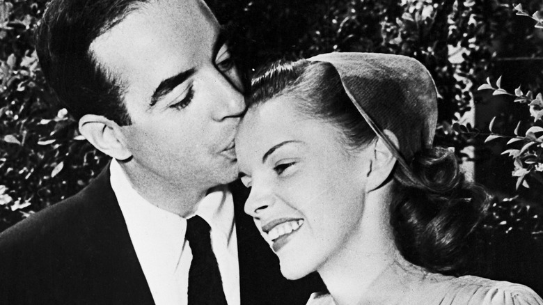 Judy Garland and Vincent Minnelli on their wedding day in 1945