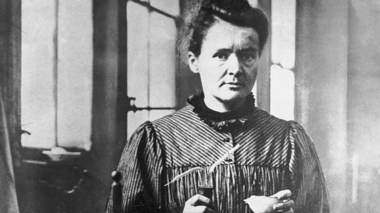 Marie Curie at work 