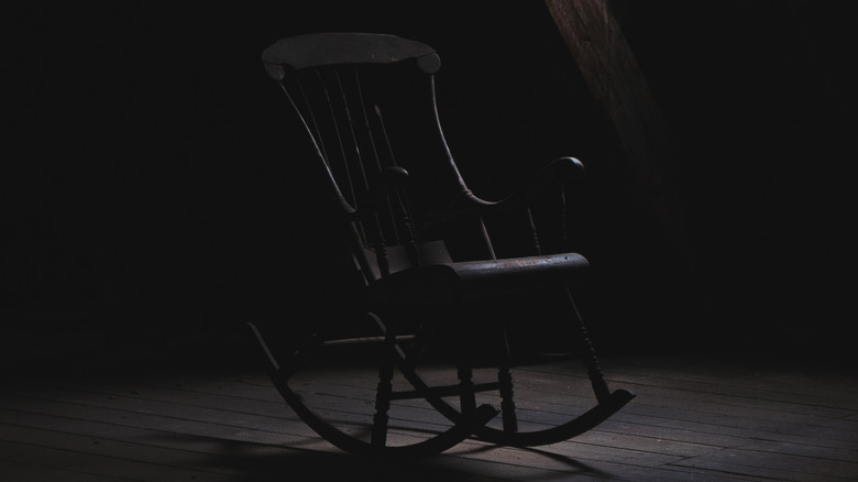 Spooky rocking chair