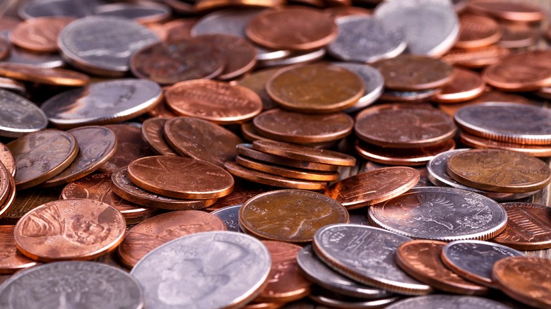 Wide variety of coins