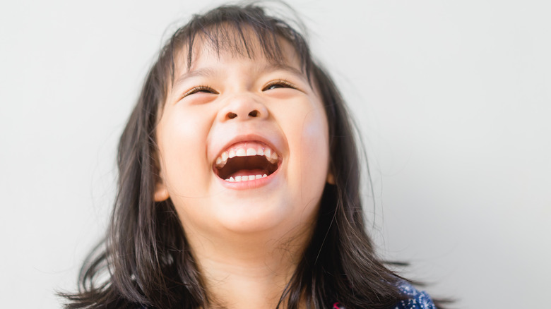 Little girl laughing
