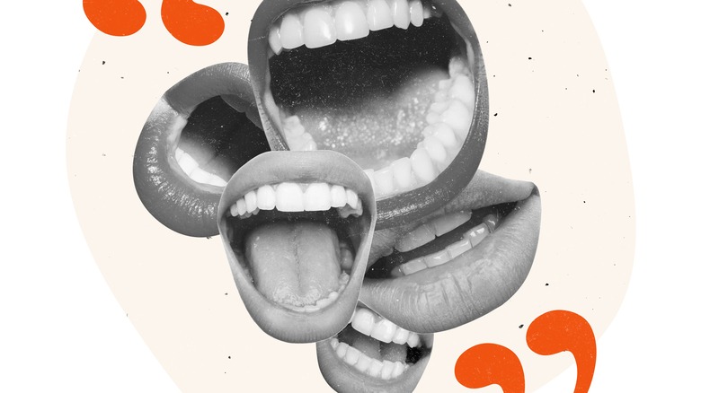 A collage of mouths