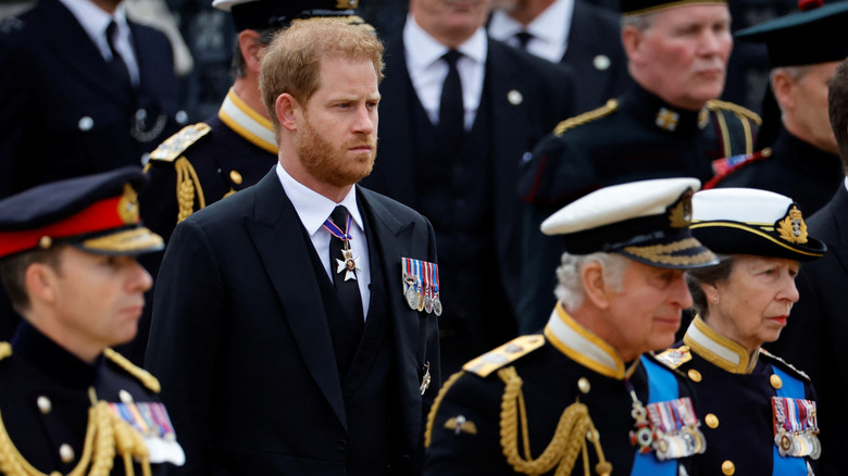 Royal family at queen's funeral