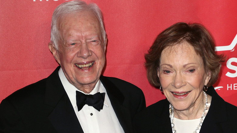 Jimmy and Rosalynn Carter smiling
