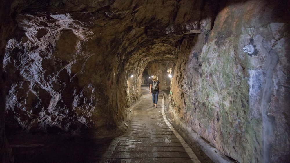 Tunnels inside the Rock of Gibraltar