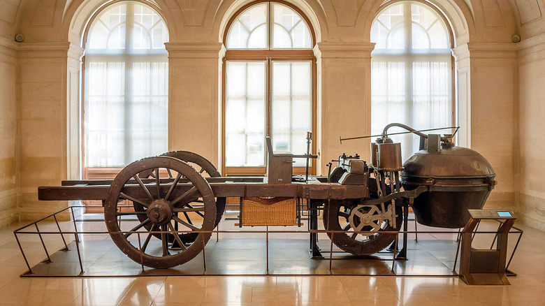 nicolas-joseph cugnot's steam drag replica